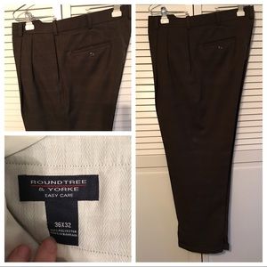 2 pair men’s Rountree and yorke dress slacks